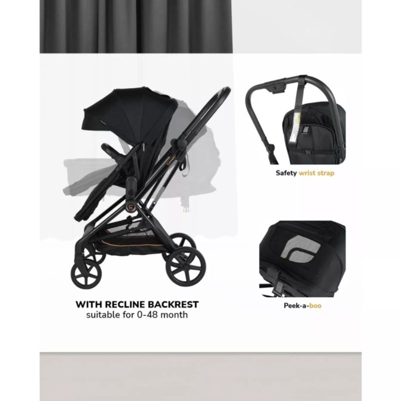 Stroller Cocolatte Convertz 2.0, Convertz+ &amp; Convertz CL 13107 Kereta Dorong Bayi Hadap Ibu