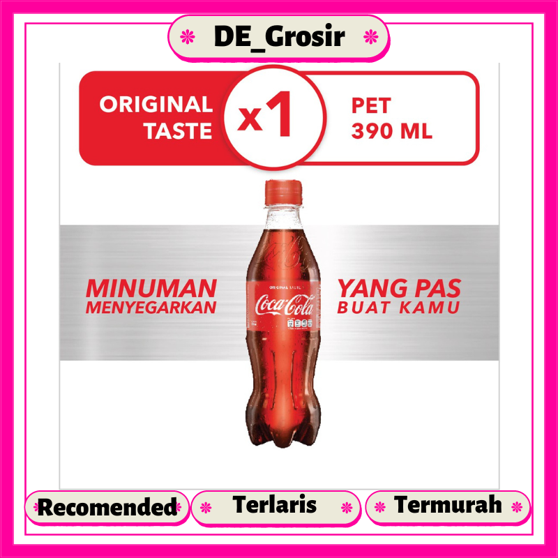 

Coca Cola Pet 390ml / Minuman Berkarbonasi 390ml Satuan