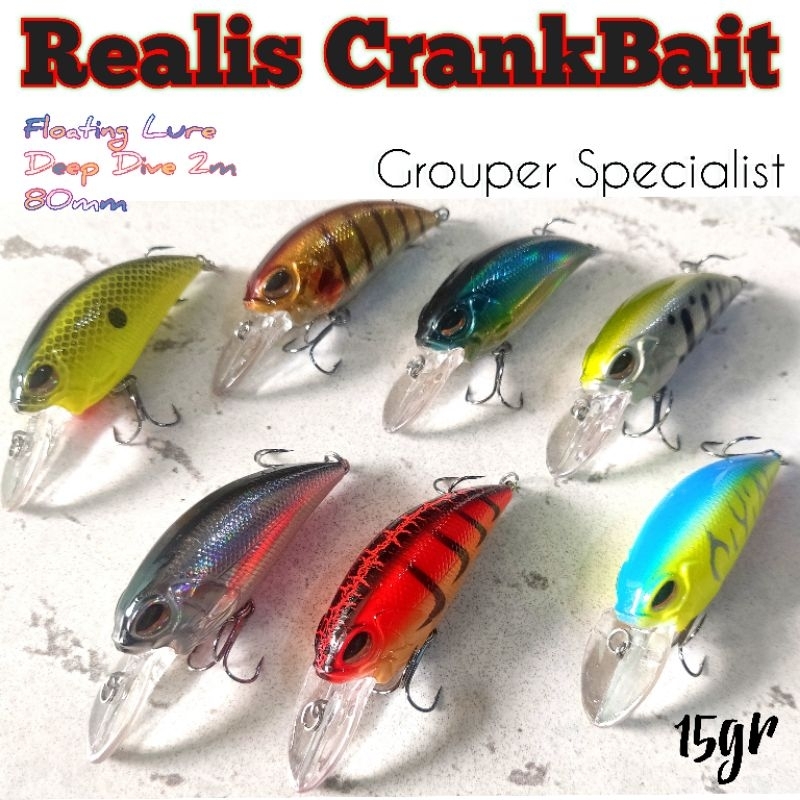 Realis Crankbait 85mm 15gr Floating Lure Casting