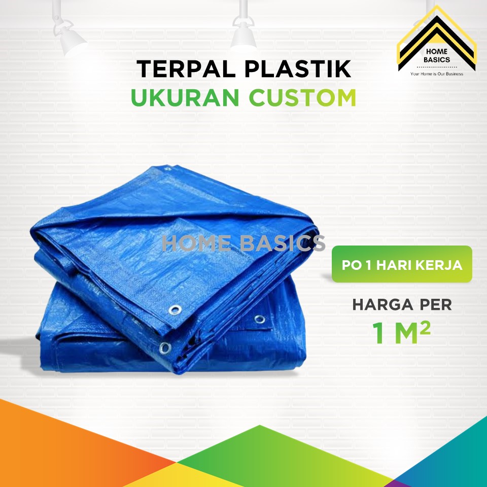 Terpal Plastik Custom Ukuran / Tenda Biru / Terpal Serbaguna Request Ukuran