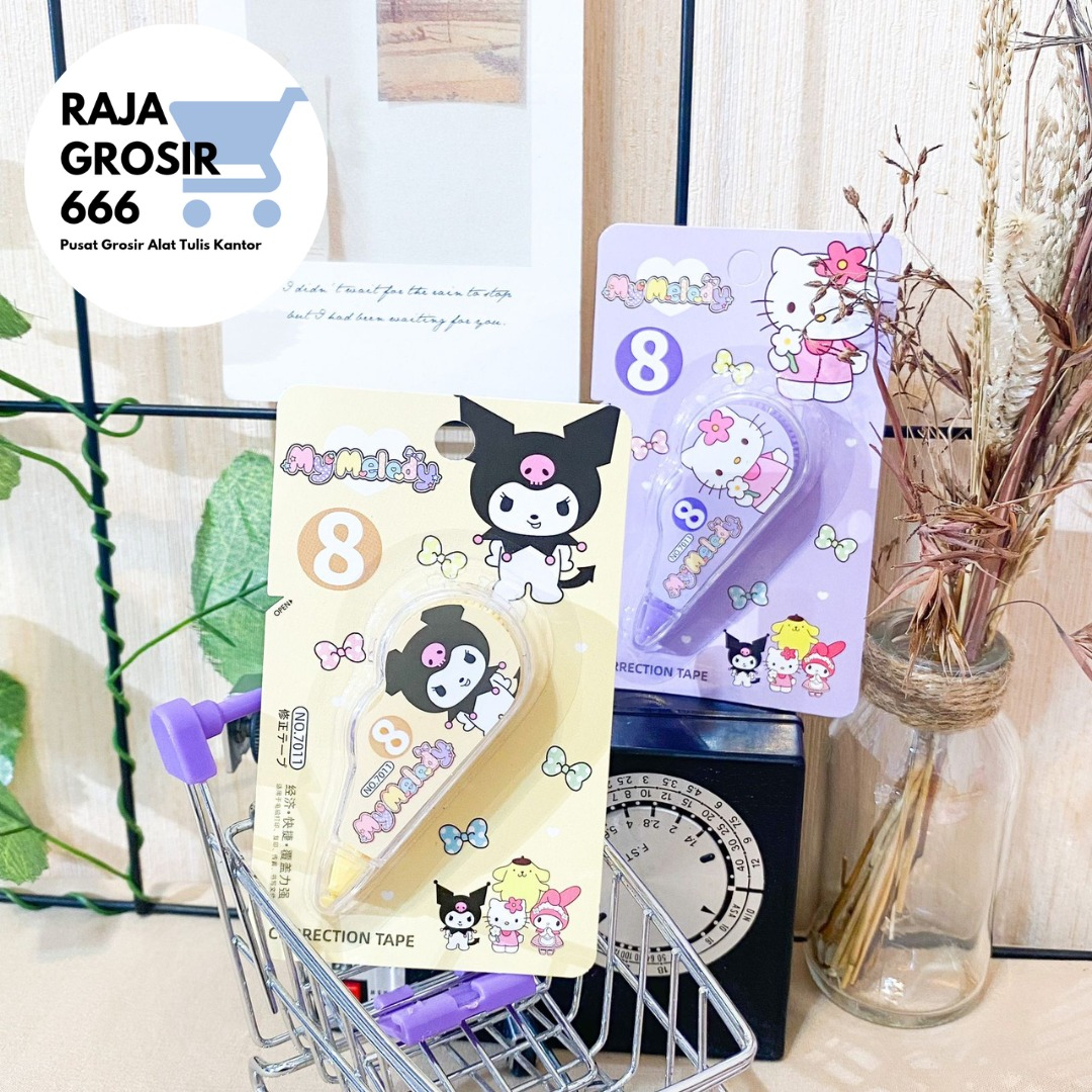 

CORRECTION TAPE SANRIO TIPE X KERTAS TERMURAH ALAT TULIS KANTOR COD TERJANGKAU KADO UNIK LUCU IMUT SOUVERNIR