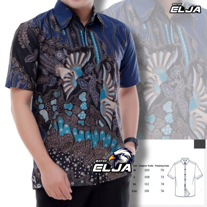 Baju Batik Pria Lengan Pendek Modern Formal Motif Elegan Kondangan Pernikahan Lamaran