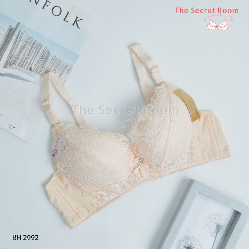 TALLY BRA BH 2992 I CUP B BESAR I TANPA KAWAT I PUSH UP BRA I BUSA TEBAL I KAIT 3 I SIZE 36 - 40