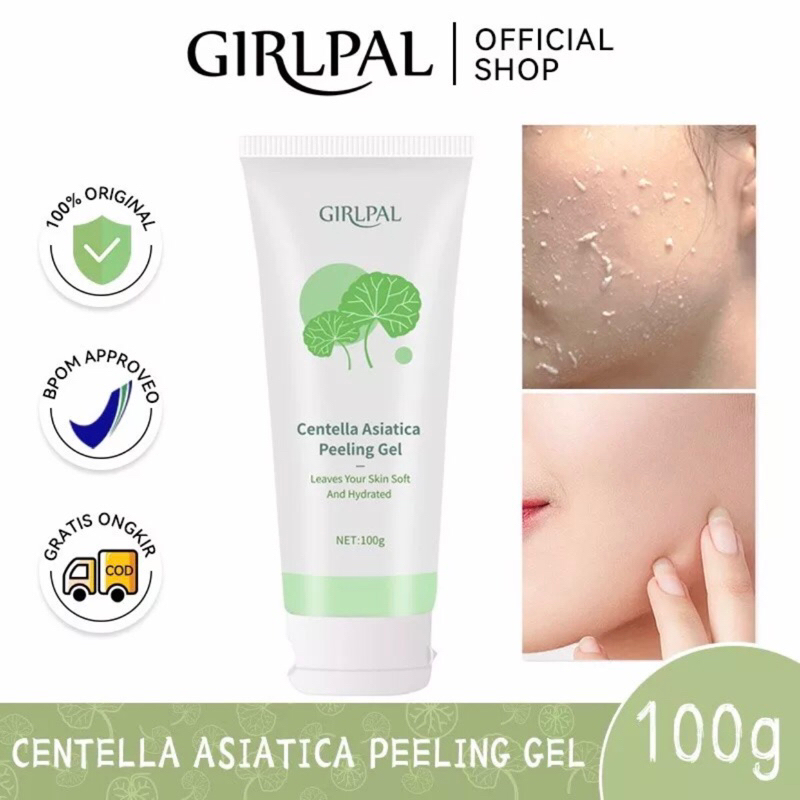 (BPOM) Aloe Vera Exfoliating  Facial Glowing Blackhead Cleaner Body Exfoliating Mencerahkan Dan Mengangkat Sel Kulit Mati