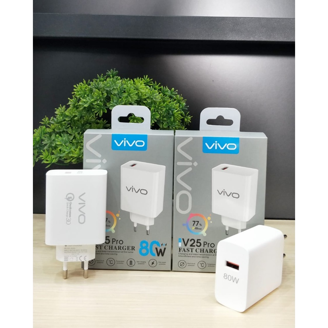Batok Charger Adaptor VIVO V25 Pro 80W support fast charging Grosir