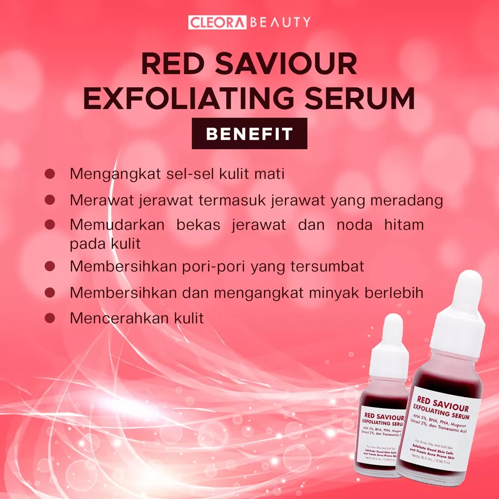 CLEORA Red Saviour Exfoliating Serum 20ml