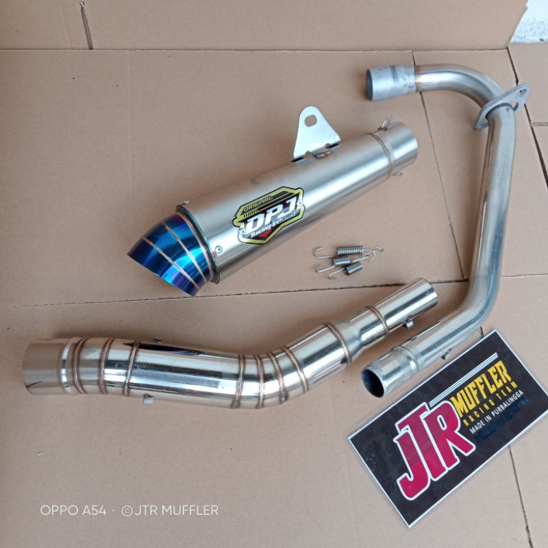 KNALPOT DPJ keong KOLONG BAWAH CRF 150L DTRACKER 150 KLX 150