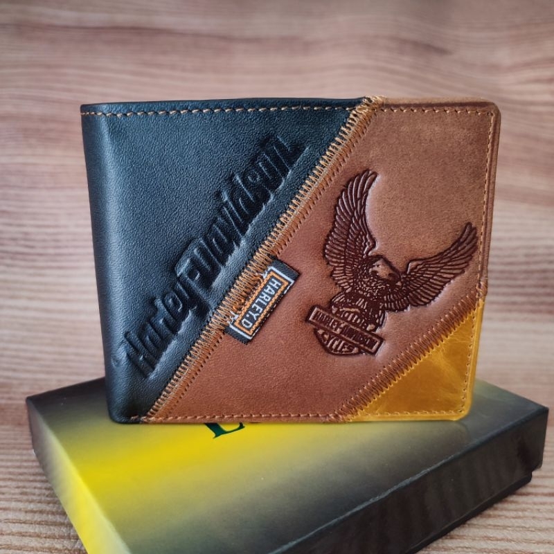 Dompet Lipat Kulit Asli | Dompet Kulit Pria Motif Press