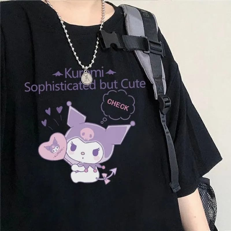 MYATIQUE.ID-BAJU KAOS KURO*MI SOPHISTICATED BUT CUTE T-SHIRT LUCU KEREN DAN AESTETIC