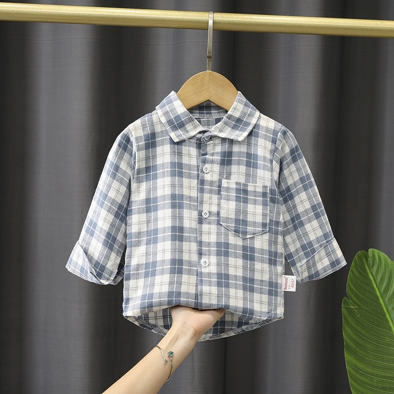 HNK Kemeja Berkerah Lengan Panjang Kotak-kotak Cowok Cewek | LIGHT FLANEL SHIRT