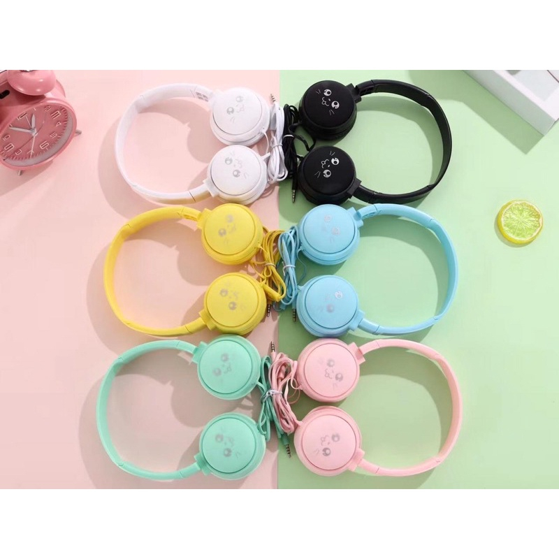 Headphone macaron bando J18+microphone Extra bass
