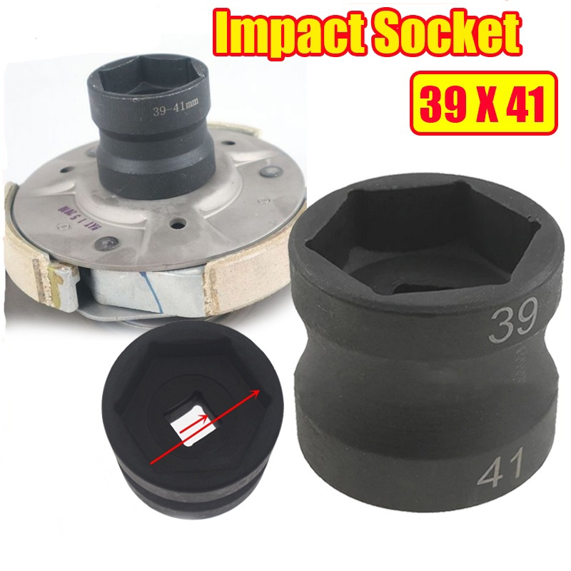 NEW ITEM Yukido Mata Kunci Sok Coupling 39×41mm CVT Double Head Socket sok kunci mur kopling Impact Socket cvt 39 x 41