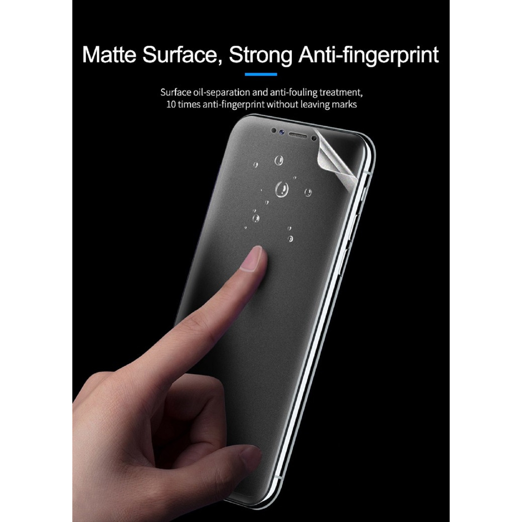 Anti Gores Jelly Hydrogel Redmi A1 - A2 4G Nano Ultra Shield Anti Spy - Glare Matte - Blue Ray