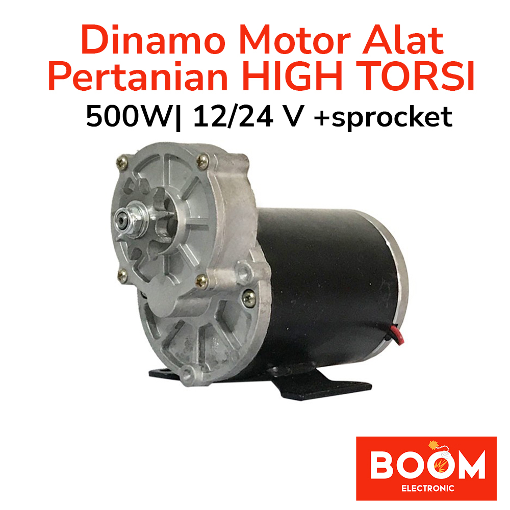 Dinamo Motor 500W HIGH TORSI Sprocket Alat Pertanian (7199)