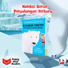 Si Kembar Treetop Mengikuti Seekor Beruang Kutub oleh Cressida Cowel Buku Happy Meal McDonald's McD