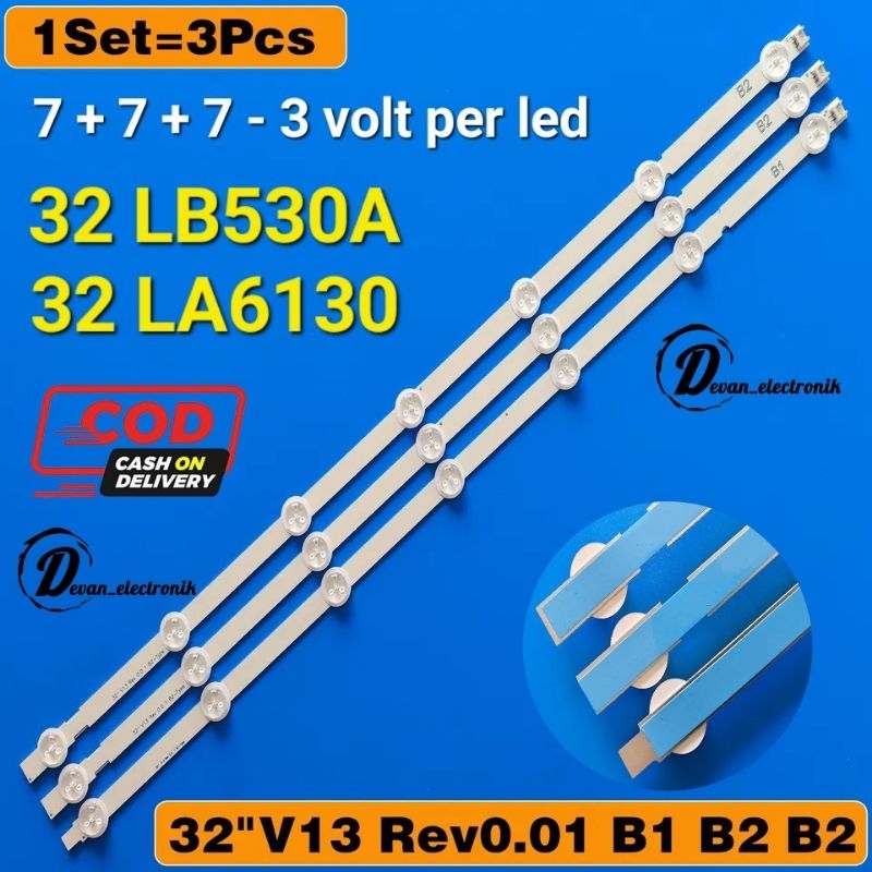 lampu led backlight tv LG 7k 32in - backlight LG 32LB530A - backlight tv led LG 32 inch 32lb530A new