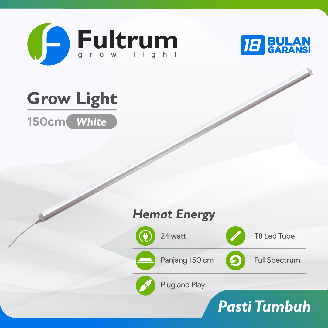 Fultrum LED Grow Light 150cm White Full Spectrum