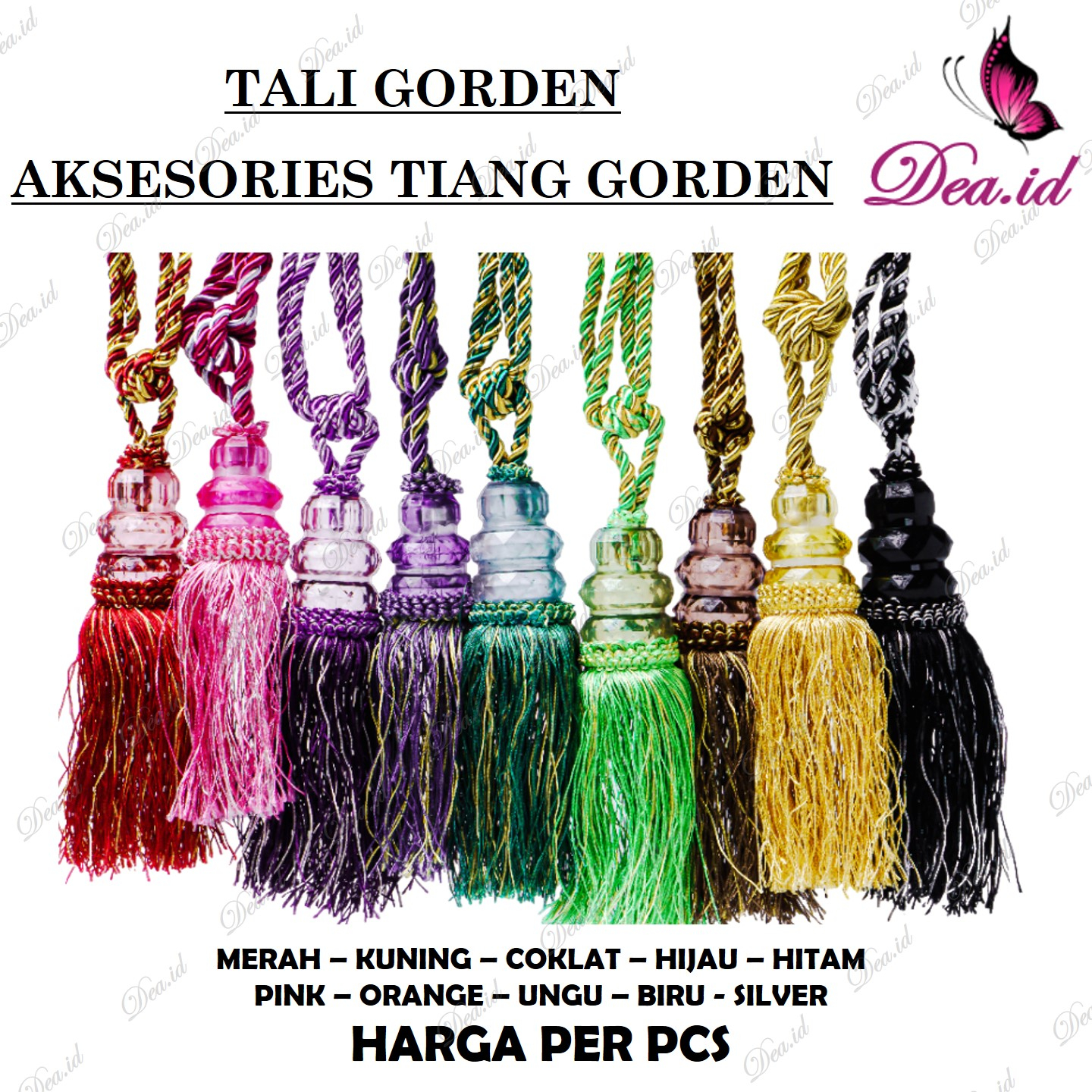 [DEASHOP] TALI GORDEN - PENGIKAT GORDEN - TALI GORDYN - TALI GORDEN TASSEL KRISTAL