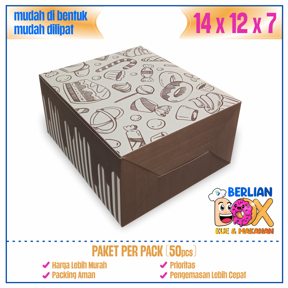 

Dus Snack 12x14 cm Dus Kue Snack Box Dus Snack Ukuran 12 x 14 cm