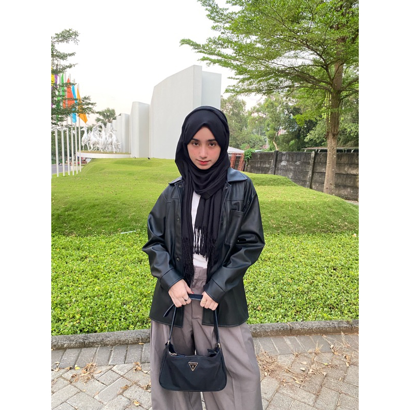 Jaket Leather Salwaliya Oversize