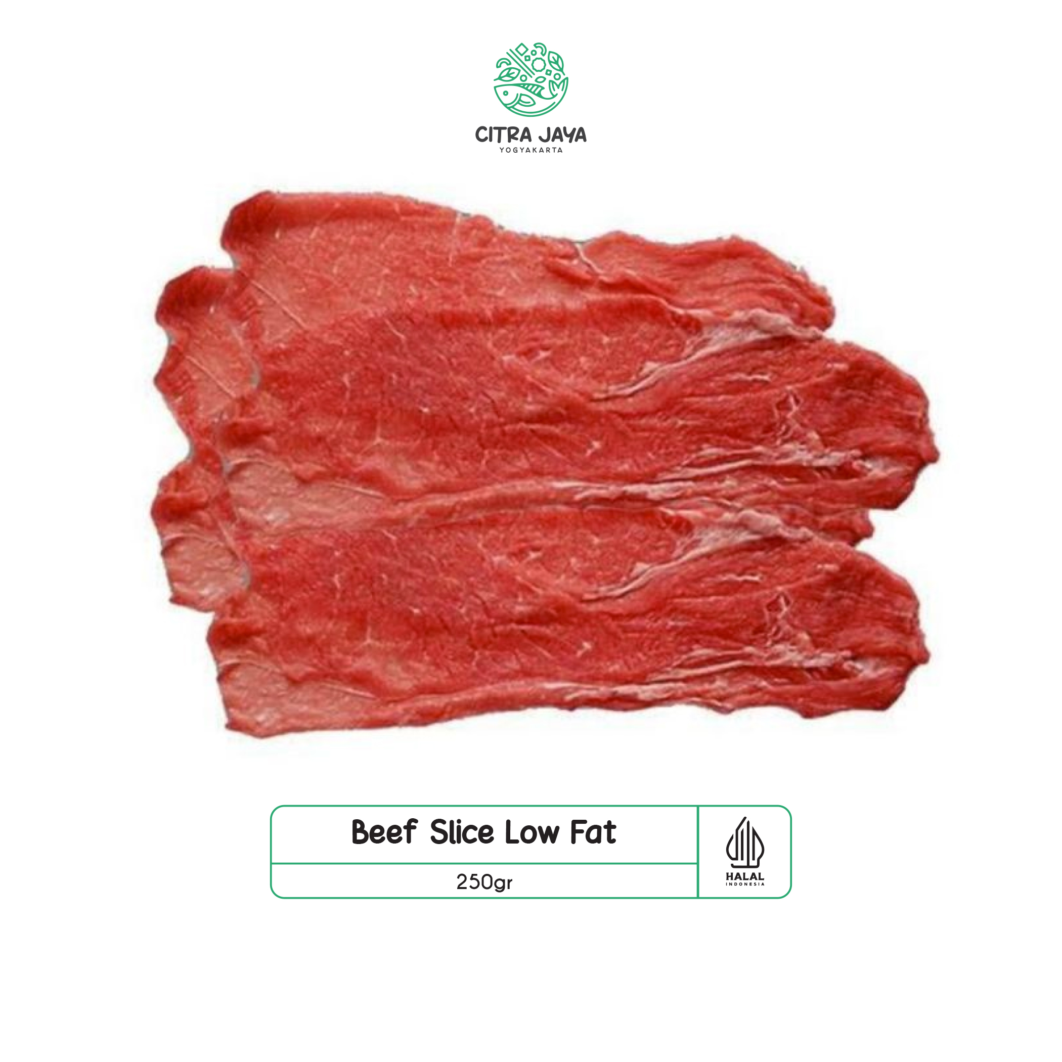 

Beef Slice Low Fat 250g - Citra Jaya Yogyakarta