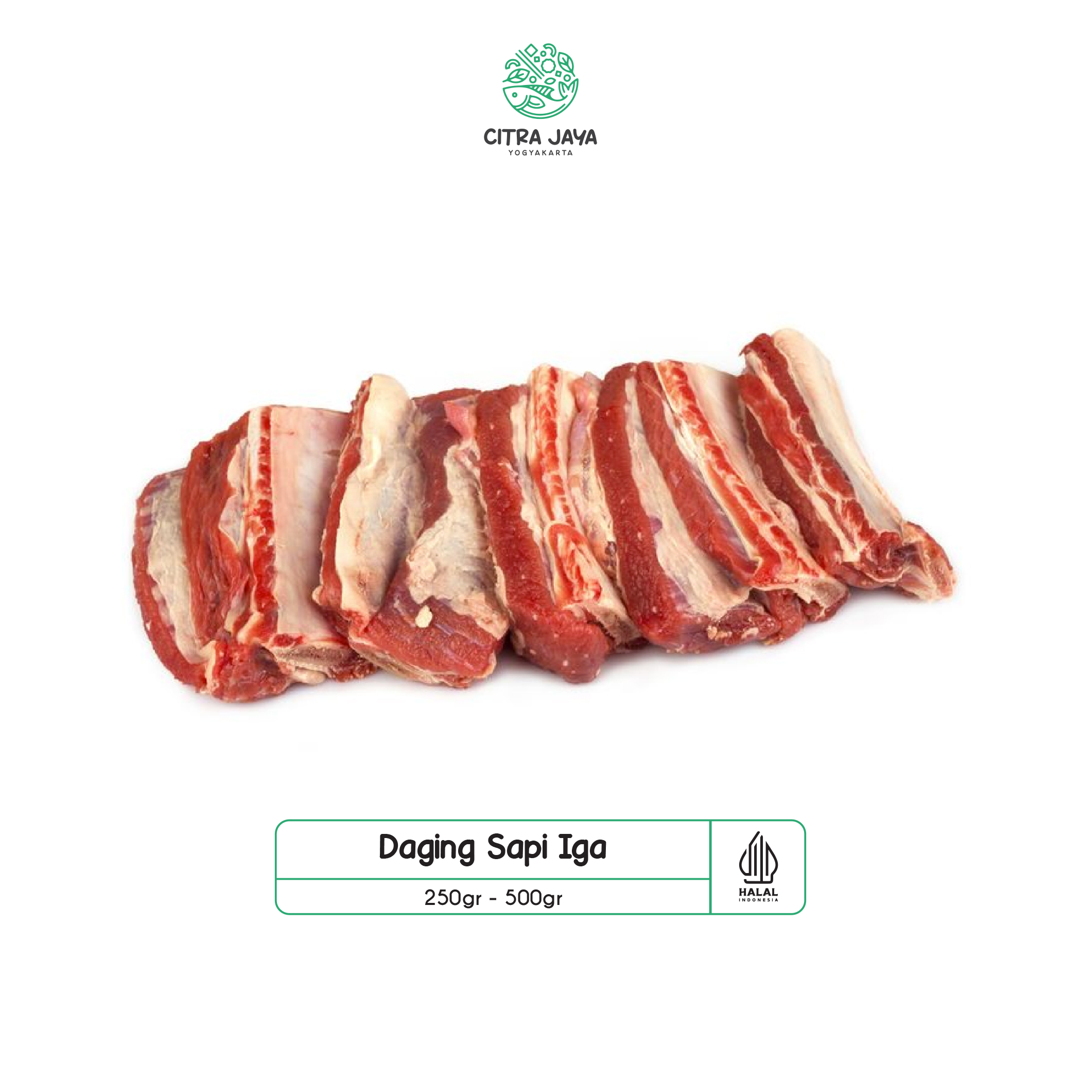 

Daging Sapi Tulang Iga 250g - Citra Jaya Yogyakarta