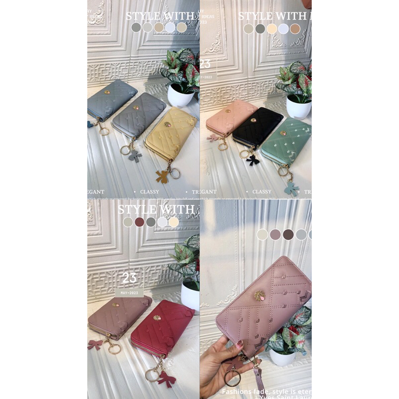 DOMPET PANJANG / DOMPET DAISY / DOMPET IMPORT / DOMPET 1 RESLETING BY AQILLA BAGS