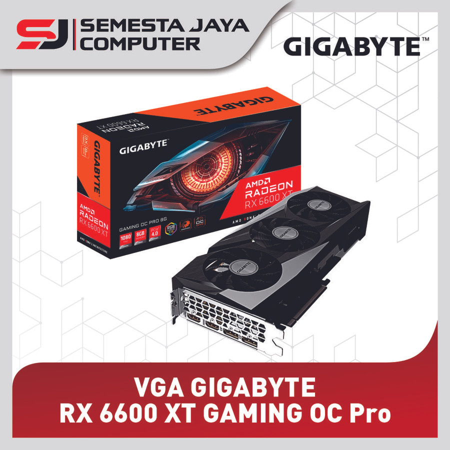 VGA GIGABYTE Radeon RX 6600 XT GAMING OC Pro 8G RX6600