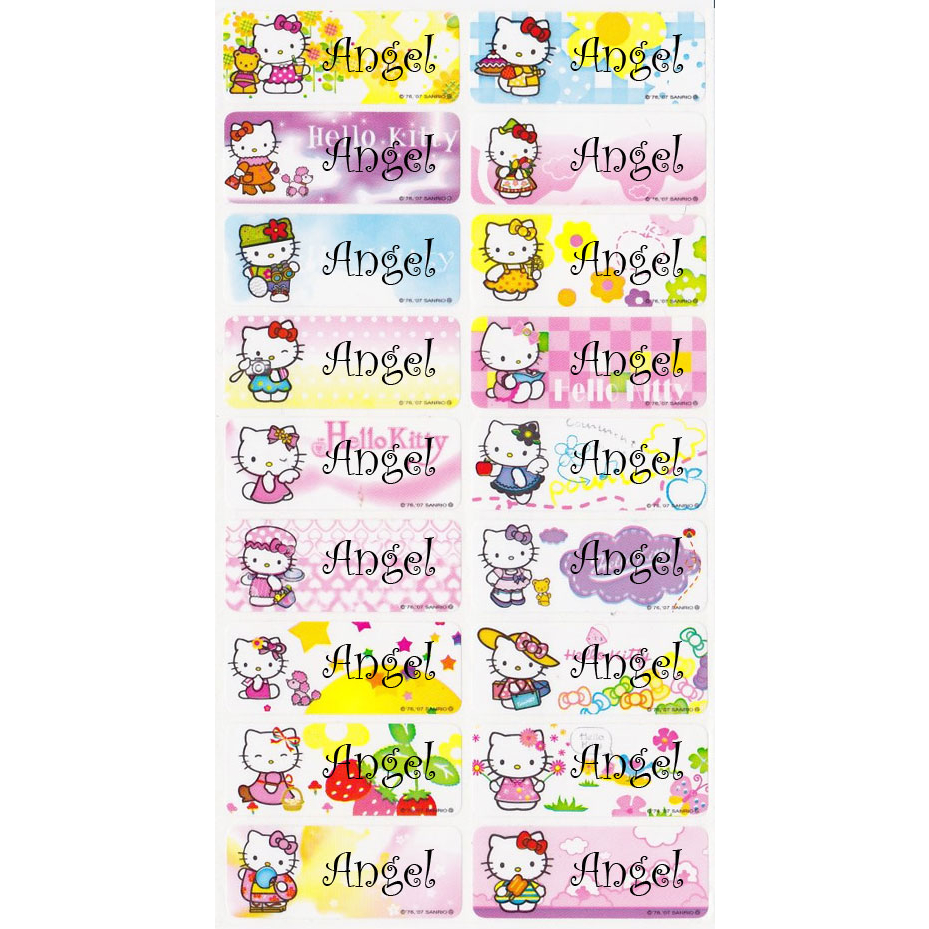 

Label Nama Waterproof - Hello Kitty