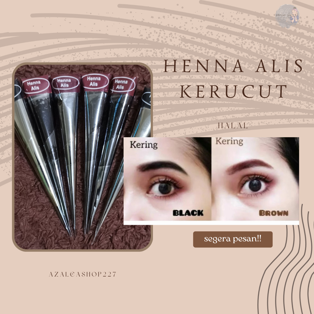 Henna Alis Tahan Lama Seperti Sulam Alis-azaleashop227