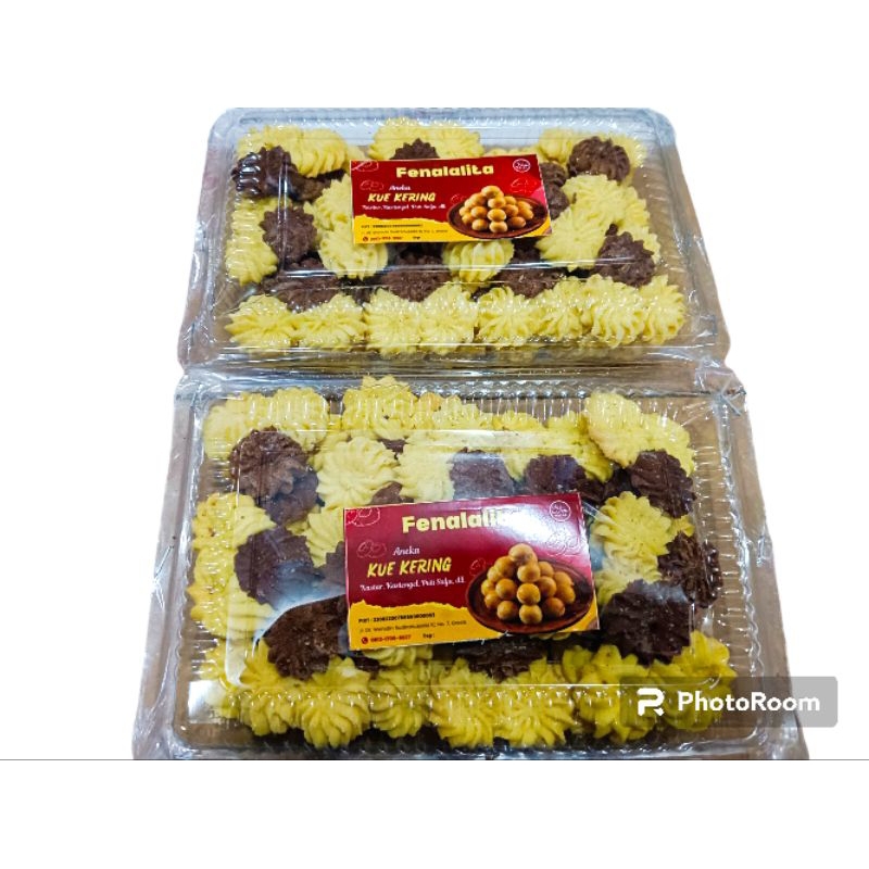 

Kue kering kuker homemade venalita kuker mawar tripel250gr/mika Halal