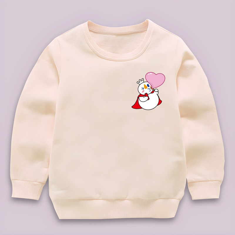 Sweater anak cewek cowok LOVE SNOW hoodie anak 2-10 tahun