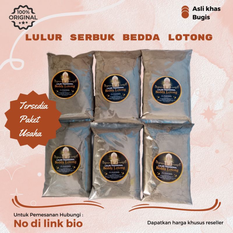 [KODE A] [Bubuk] Lulur bedda lotong 1 kg lulur bedda lotong 500 gram Lulur bedda lotong kering Lulur