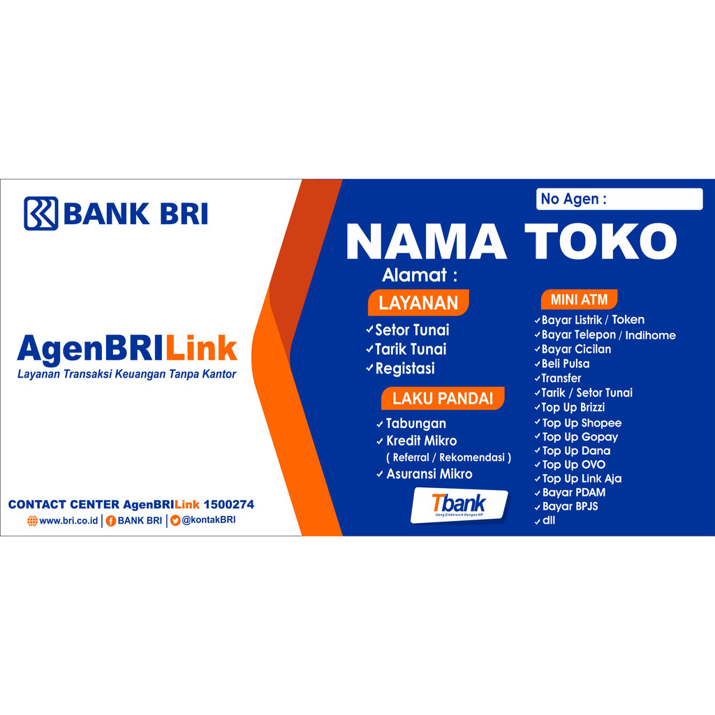 Spanduk Banner BRILink Custom