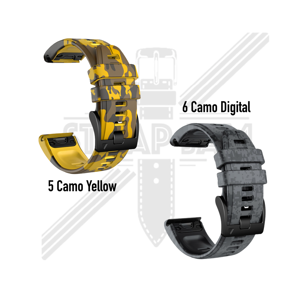 CQF Strap Camo System Quick Fit Garmin 22mm 26mm - Tali Jam Army