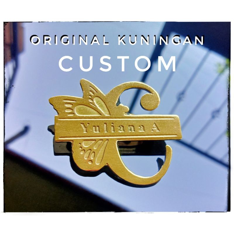 

Name Tag Unik, Original Kuningan Custom