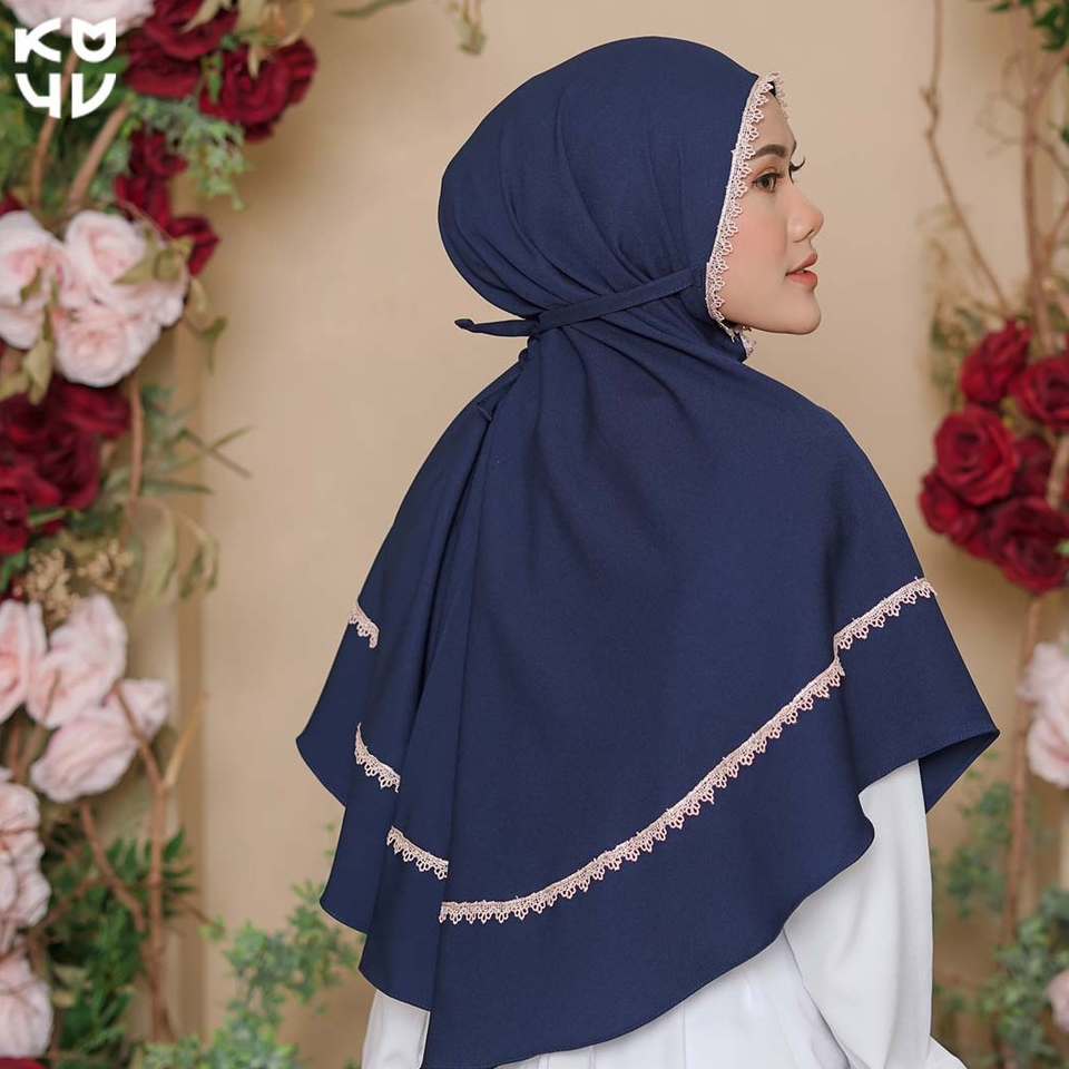 Koyu Hijab Instan Bergo Queen Lace