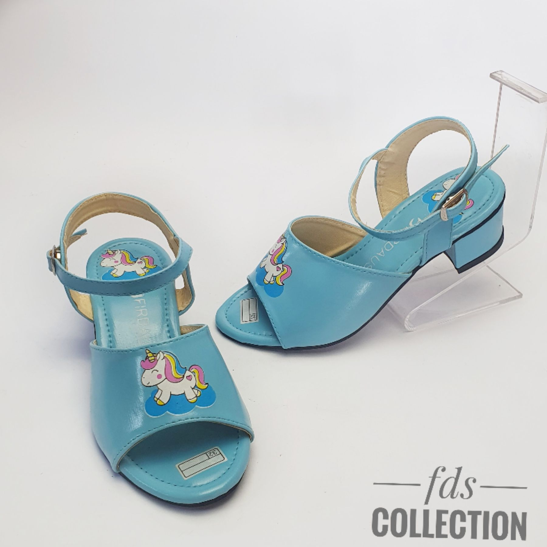 Sandal Sepatu Hak Anak Perempuan 3 cm Heels Sendal Pesta Anak Cewe MOTIP UNICORN