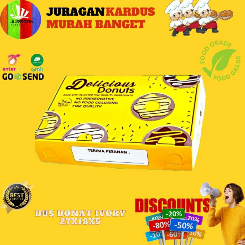 

BOX DONAT / DUS DONAT ISI 6 / DUS DONAT IVORY/BOX MOTIF