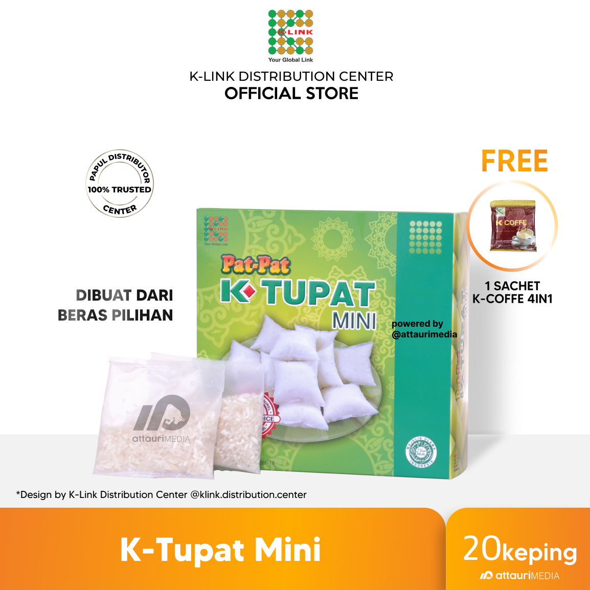 K-TUPAT Mini Original Ketupat Instan Praktis Premium | K-Link Distribution Center