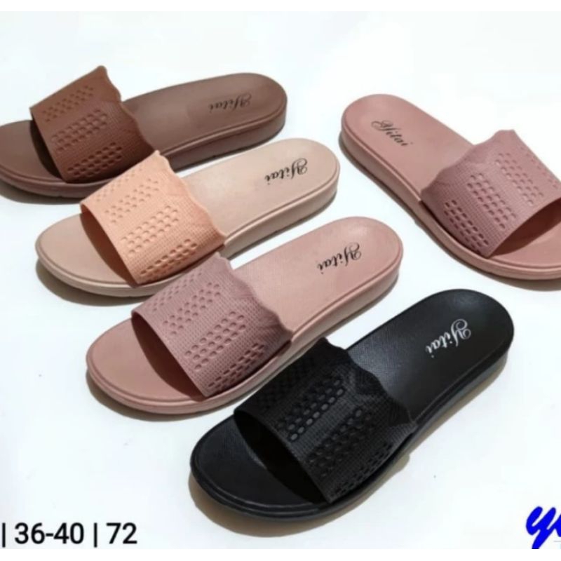 BISA COD Sandal IRSOE Sandal Slop Sandal Flat Sandal Karet Tidak Licin Empuk