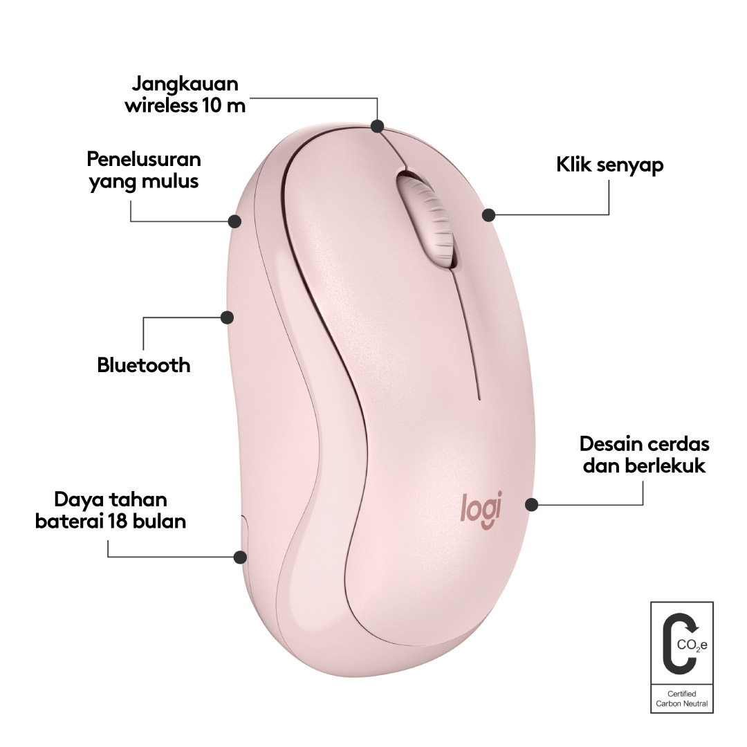 Logitech M240 Mouse Wireless Bluetooth Silent
