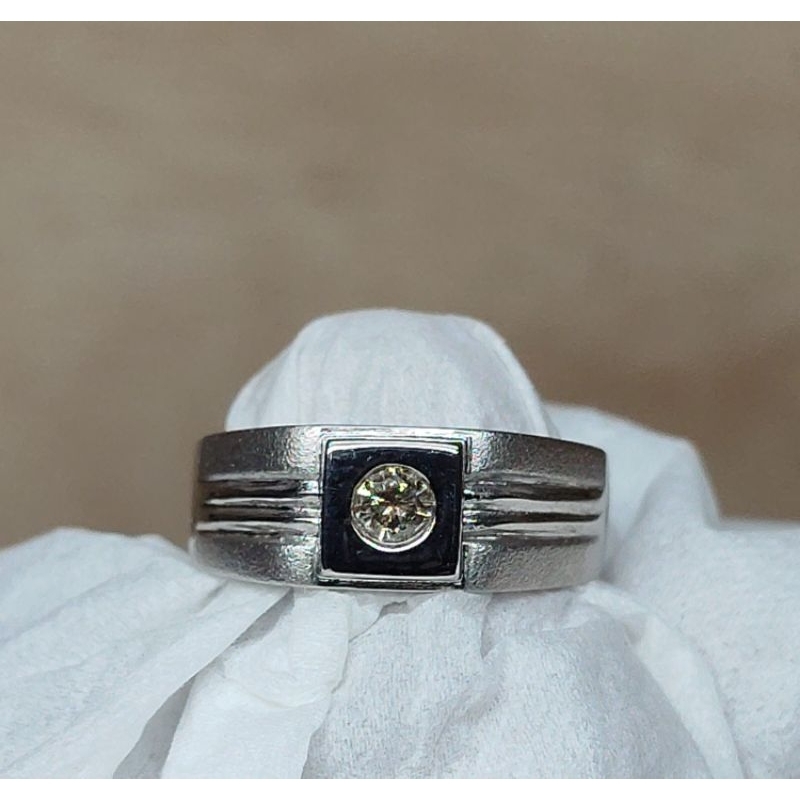 cincin berlian mata satu