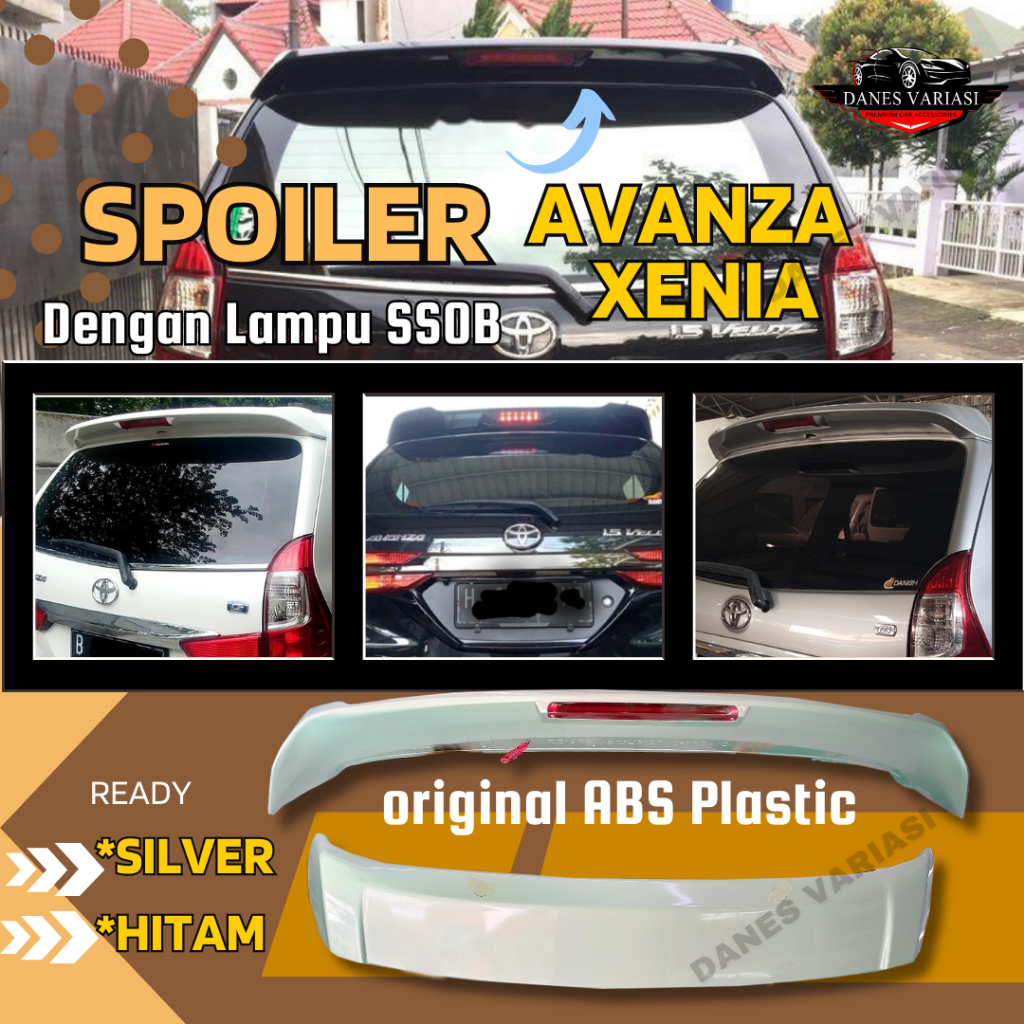 SPOILER ALL NEW AVANZA/XENIA 2012 -2017  SPOILER WITH LAMP ALL NEW AVANZA/XENIA BISA REQUEST WARNA B