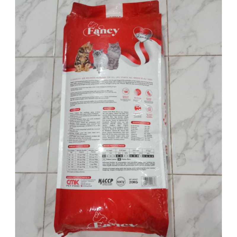 Makanan Kucing Fancy Catfood All Stage 20kg (Go-jek only) makanan kucing segala usia dryfood