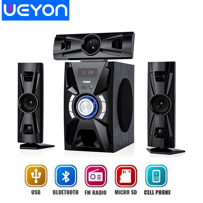 Weyon Sakura Speaker 813 Bluetooth  super bass barang yg Suara 60w film rumah speaker(813)