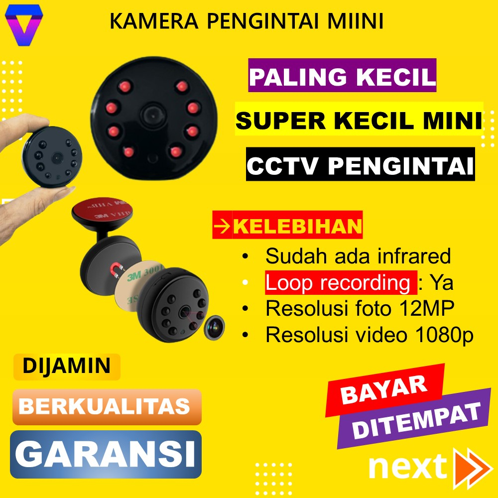 CAMERA MINI TERSEMBUNYI KAMERA PENGINTAI KAMAR MANDI CCTV KECIL TERSEMBUNYI SPY CAMERA SPYCAM HIDDEN CAM JS26