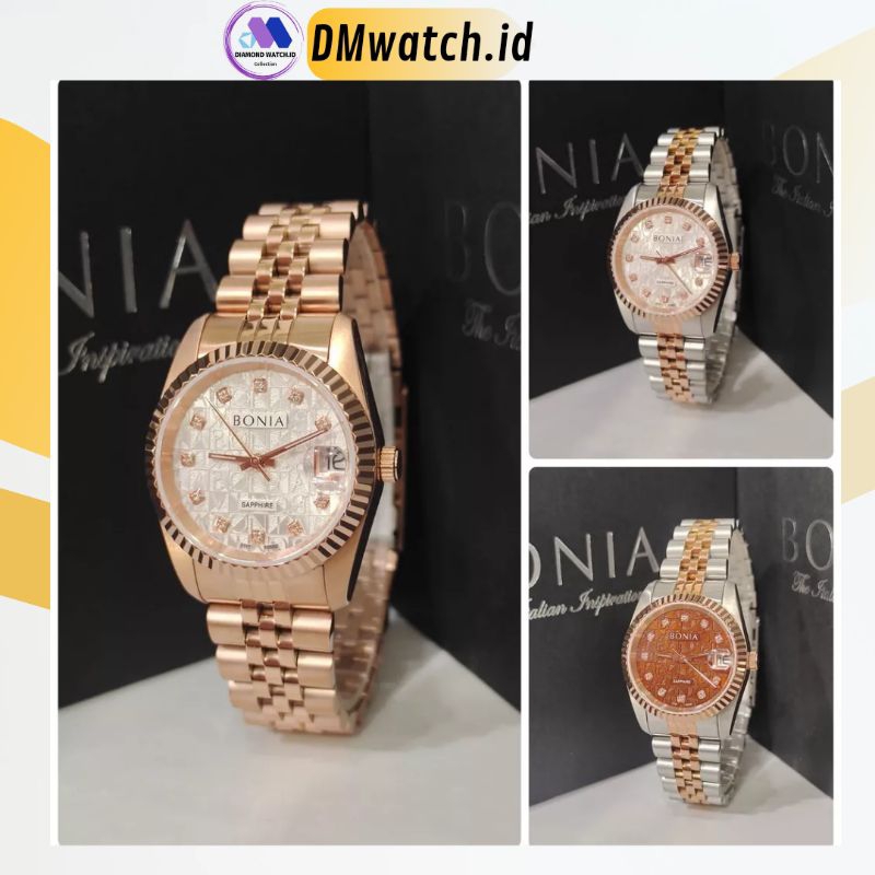 Jam Unisex Bonia BNB10550 BNB 10550 Motif Polos Original Garansi Resmi Bonia