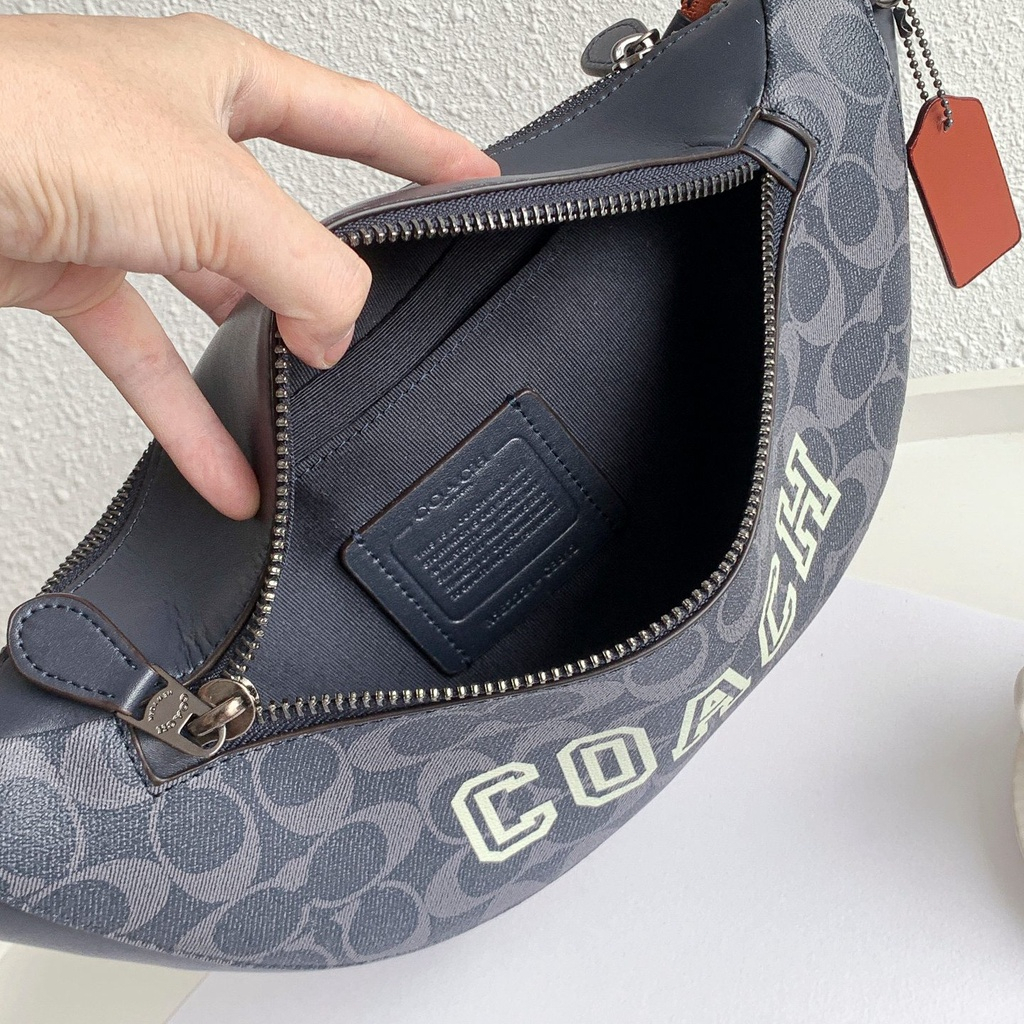 [Instant/Same Day]912  8509   coach men's pockets Inclined shoulder bag Chest package yaobao