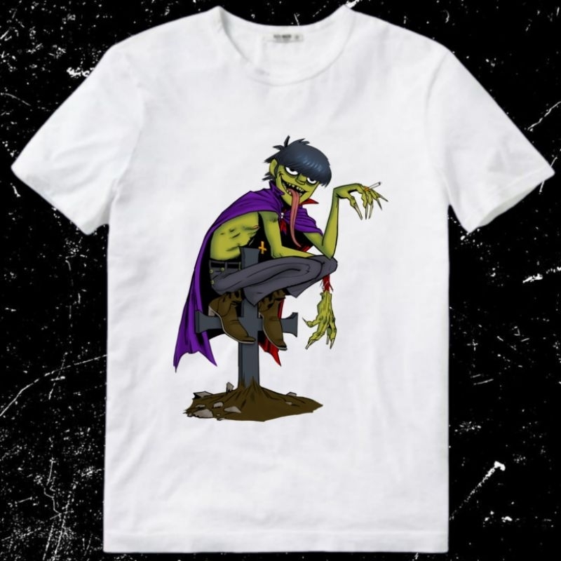 Baju Kaos Tshirt Pria Laki Cowok Unisex Band Gorillaz D-Sides The Now Now Humanz G-Sides G Collectio